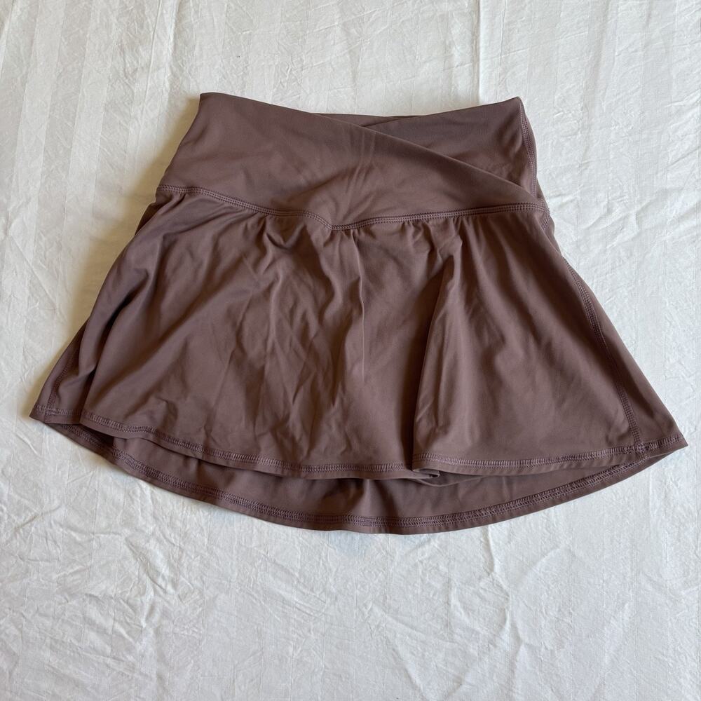 90 Degree By Reflex Womens Skort Medium Brown Athletic Tennis Golf Skirt